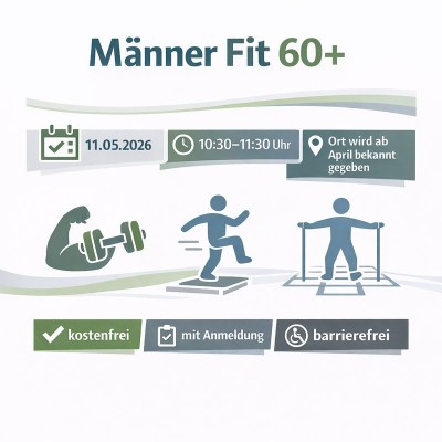 Männer Fit 60+: Bewegungsangebot in Huchenfeld im Mai 2026